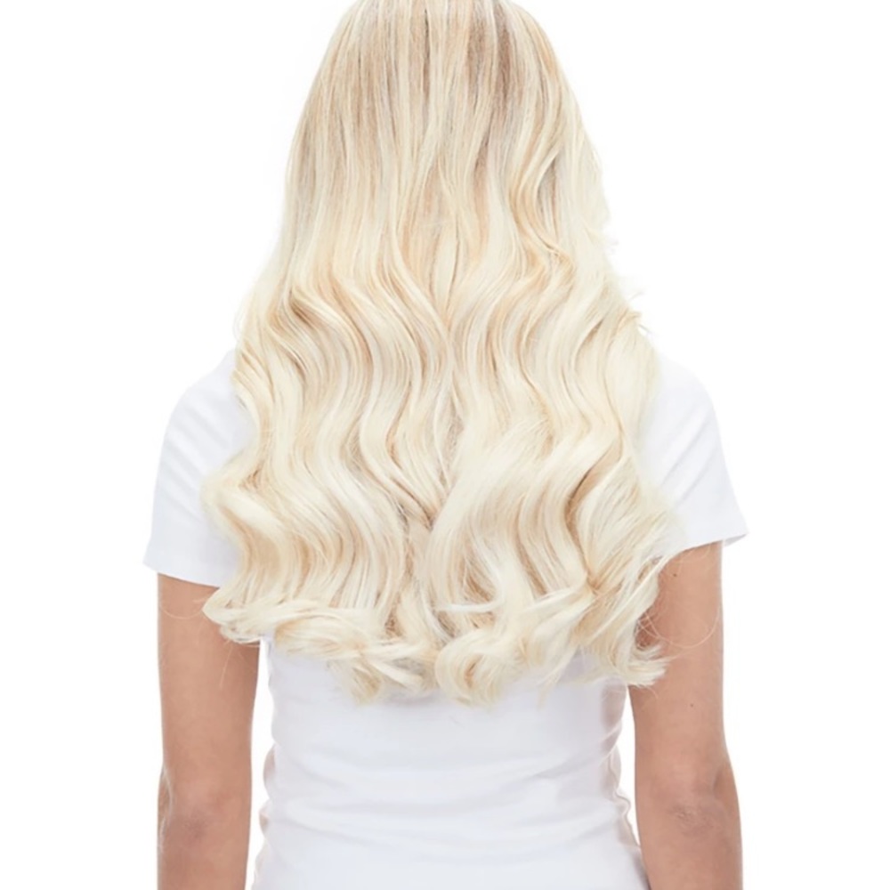 SOLD❣️Bellami silk seam platinum clipin extensions